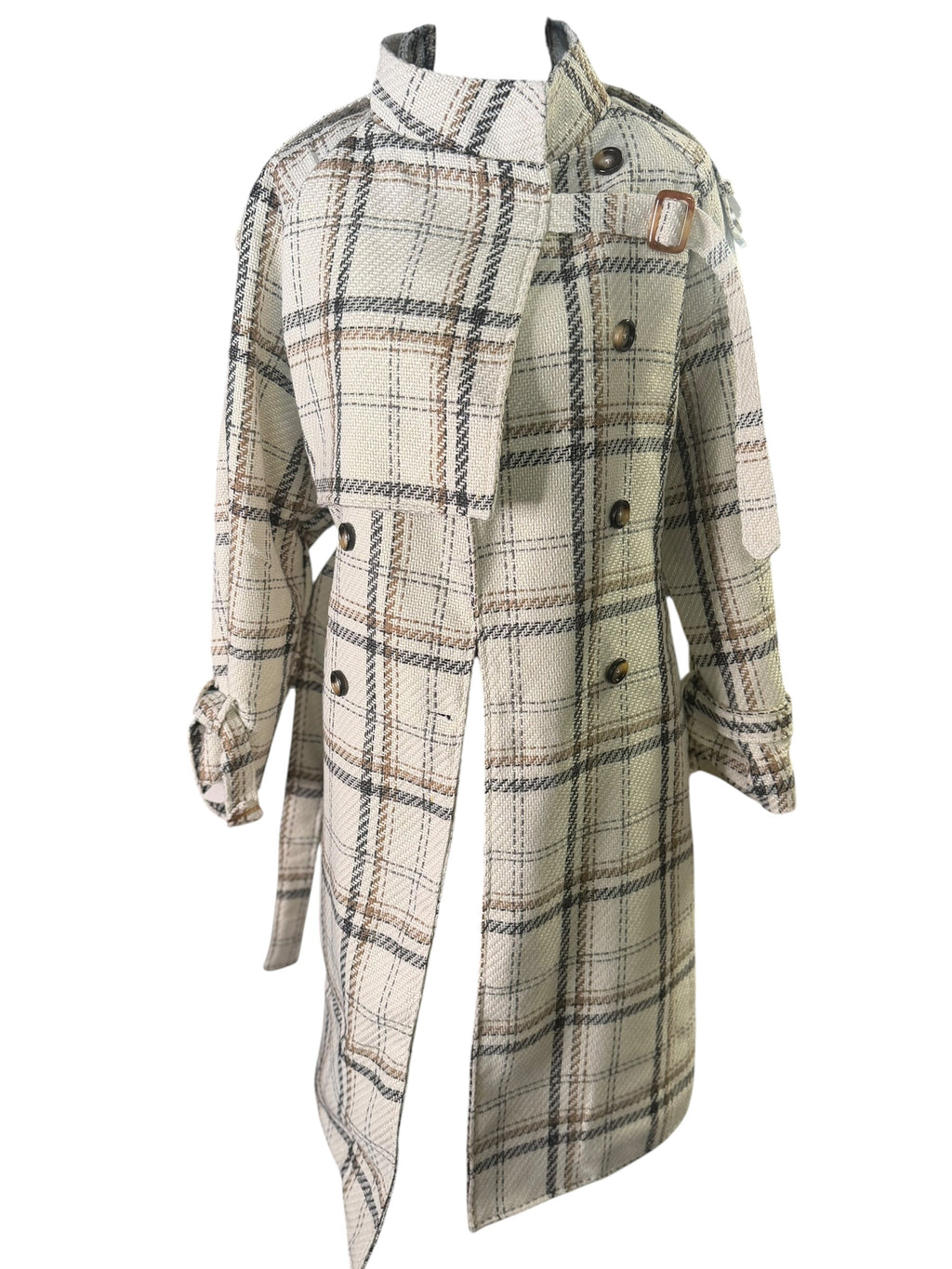 Plaid Wool Coat - The Vault by Sacha