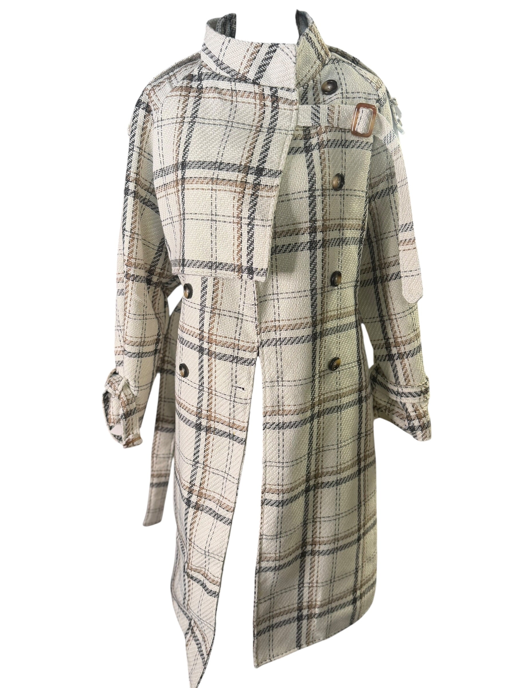 Plaid Wool Coat - The Vault by Sacha