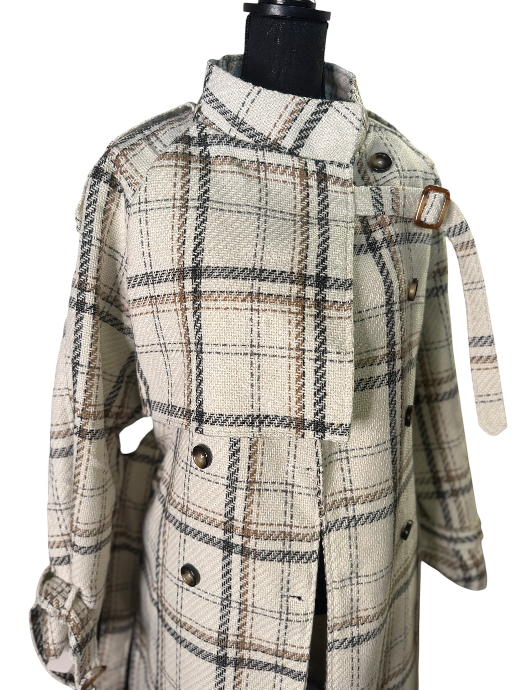 Plaid Wool Coat - The Vault by Sacha