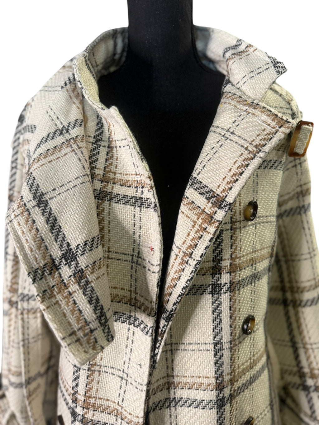 Plaid Wool Coat - The Vault by Sacha