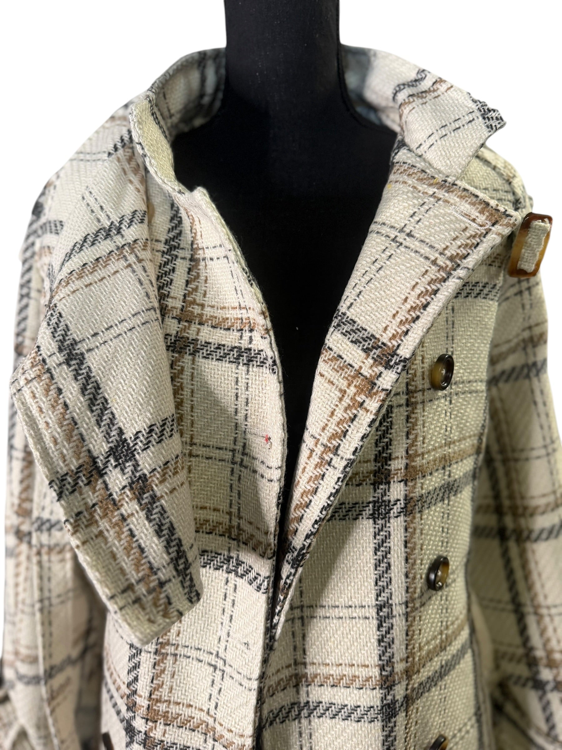 Plaid Wool Coat - The Vault by Sacha