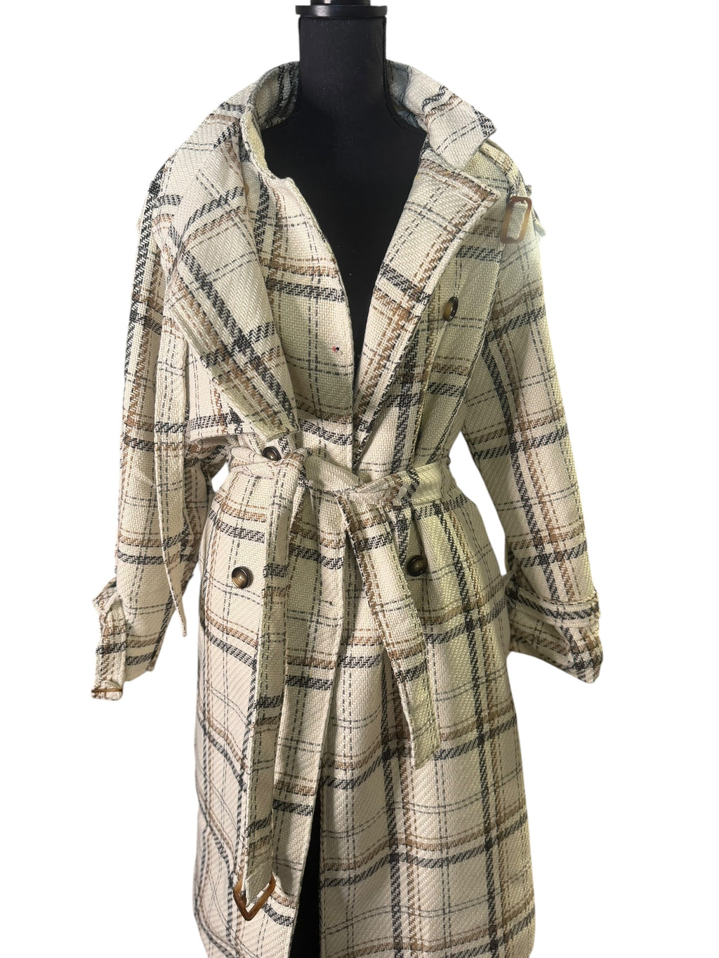 Plaid Wool Coat - The Vault by Sacha