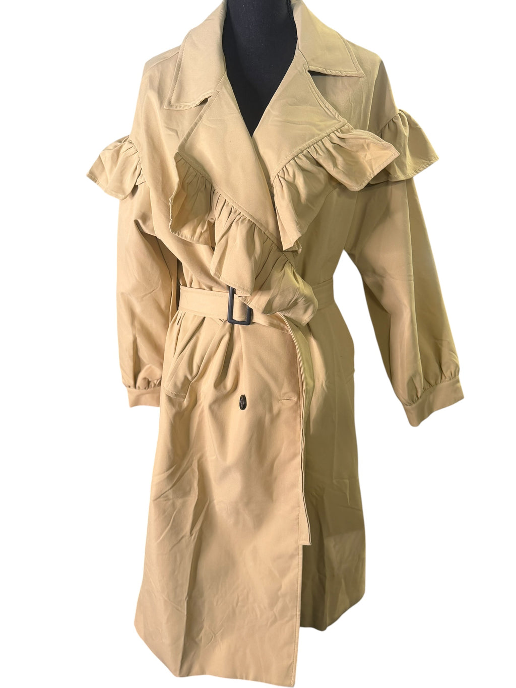 Feminine Trench Coat (Khaki) - The Vault by Sacha