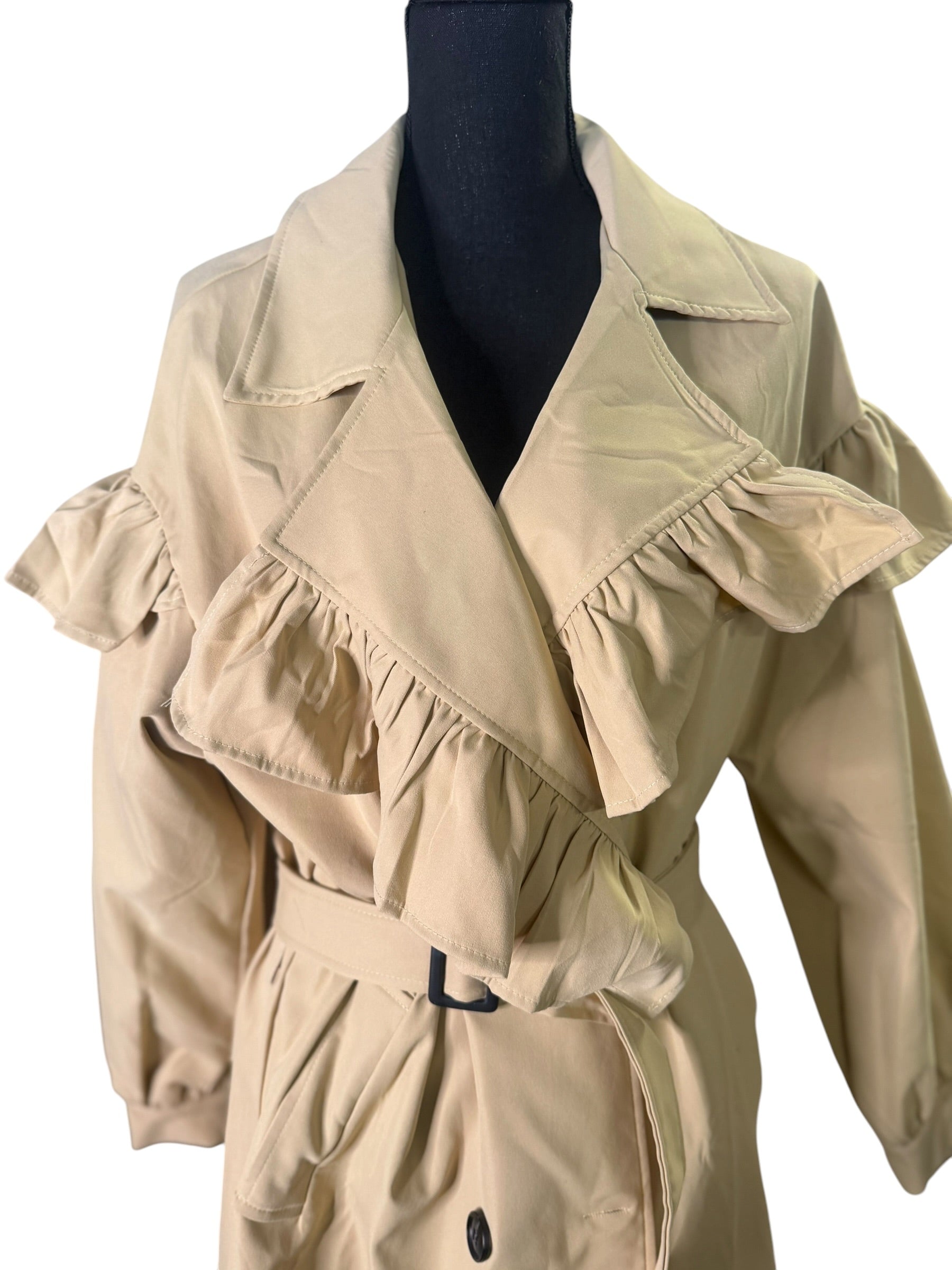 Feminine Trench Coat (Khaki) - The Vault by Sacha