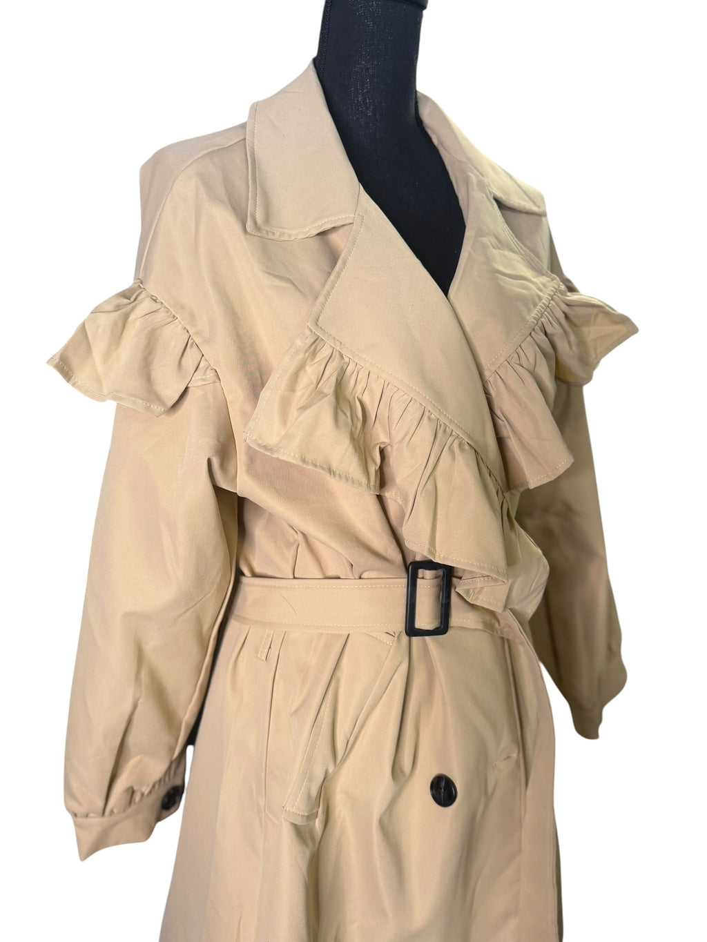 Feminine Trench Coat (Khaki) - The Vault by Sacha