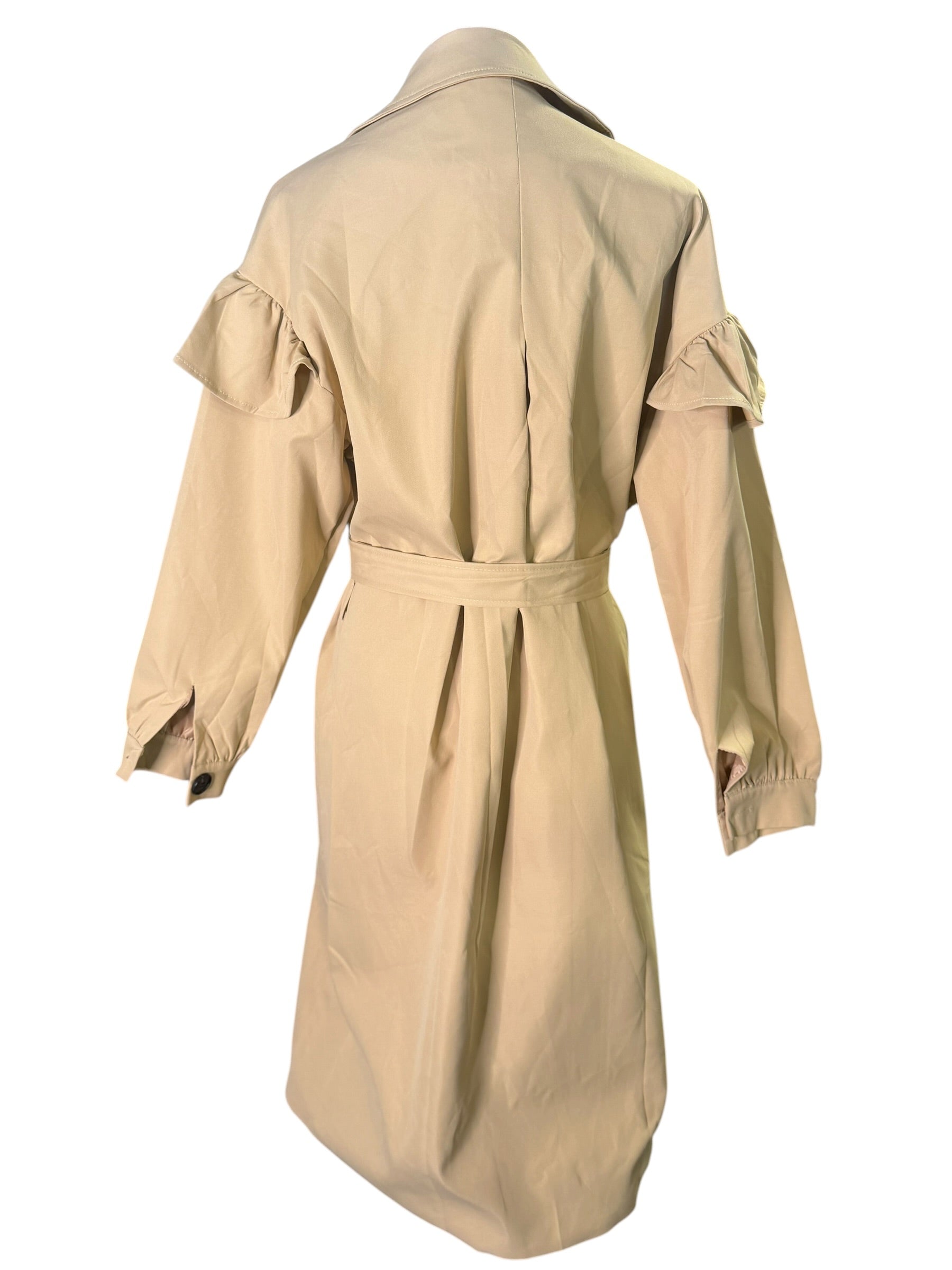 Feminine Trench Coat (Khaki) - The Vault by Sacha
