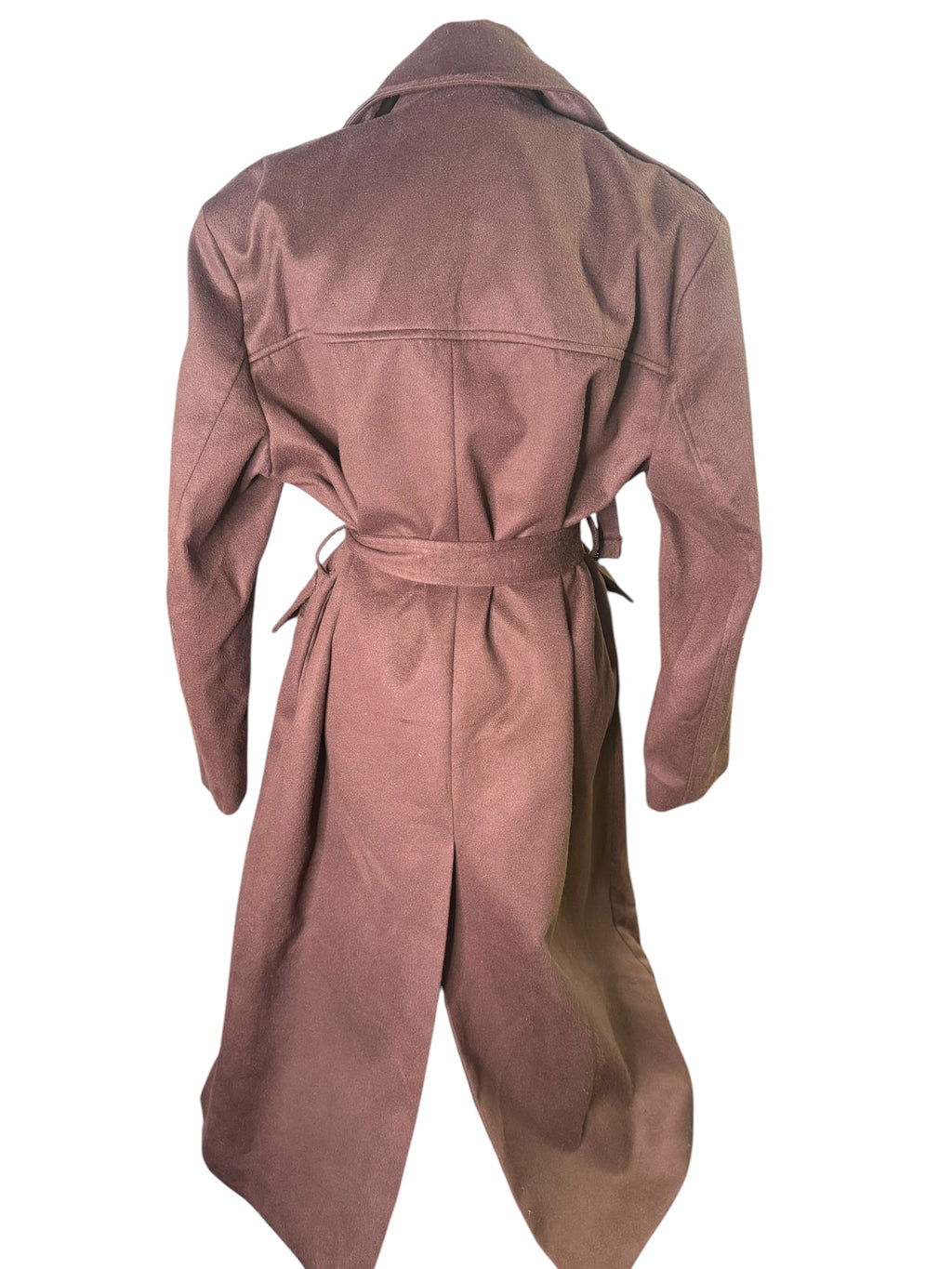 Suede Trench Coat (Brown) - The Vault by Sacha