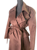 Suede Trench Coat (Brown) - The Vault by Sacha