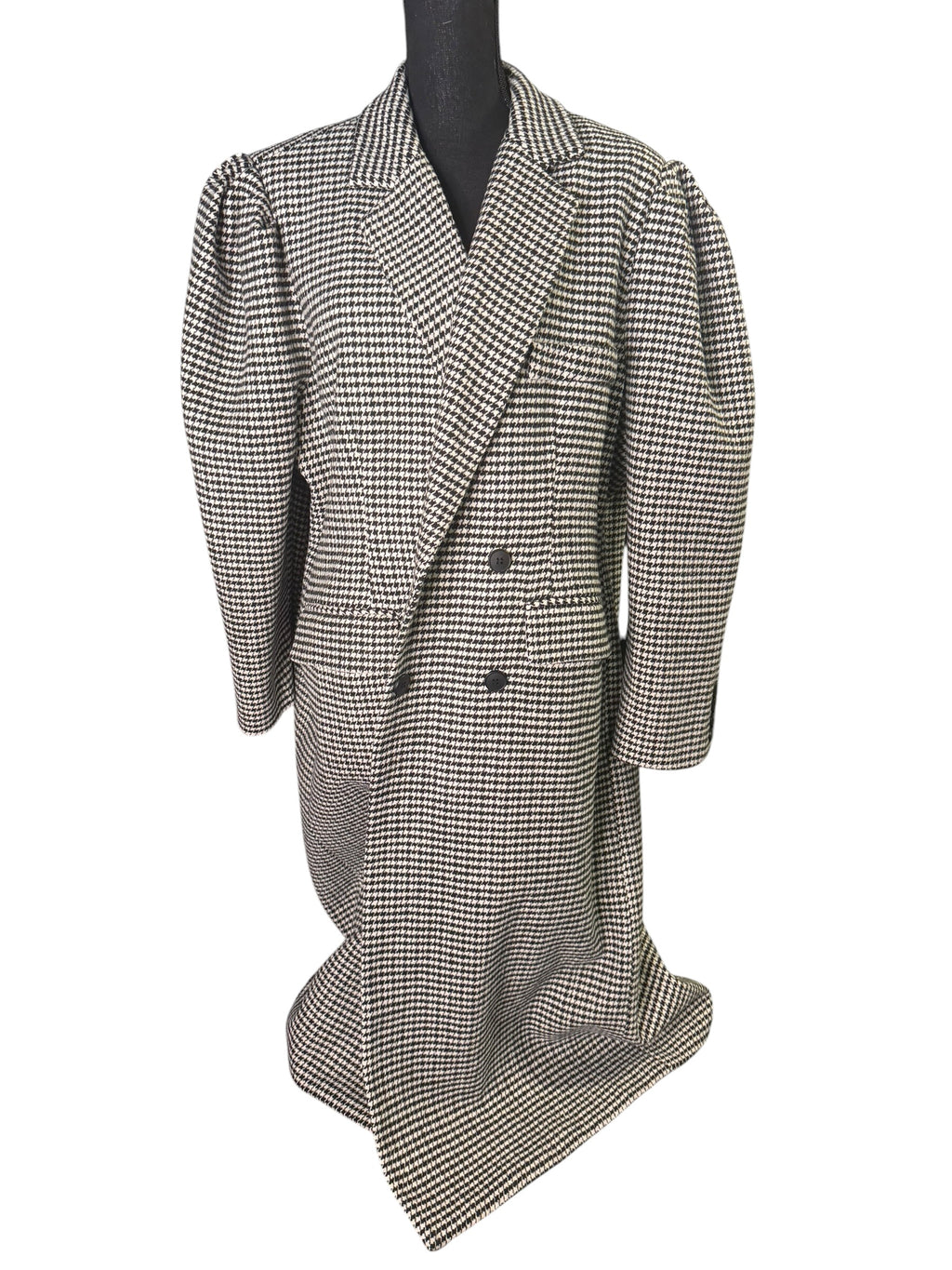 Tailored Houndstooth Trench (Small Print) - The Vault by Sacha