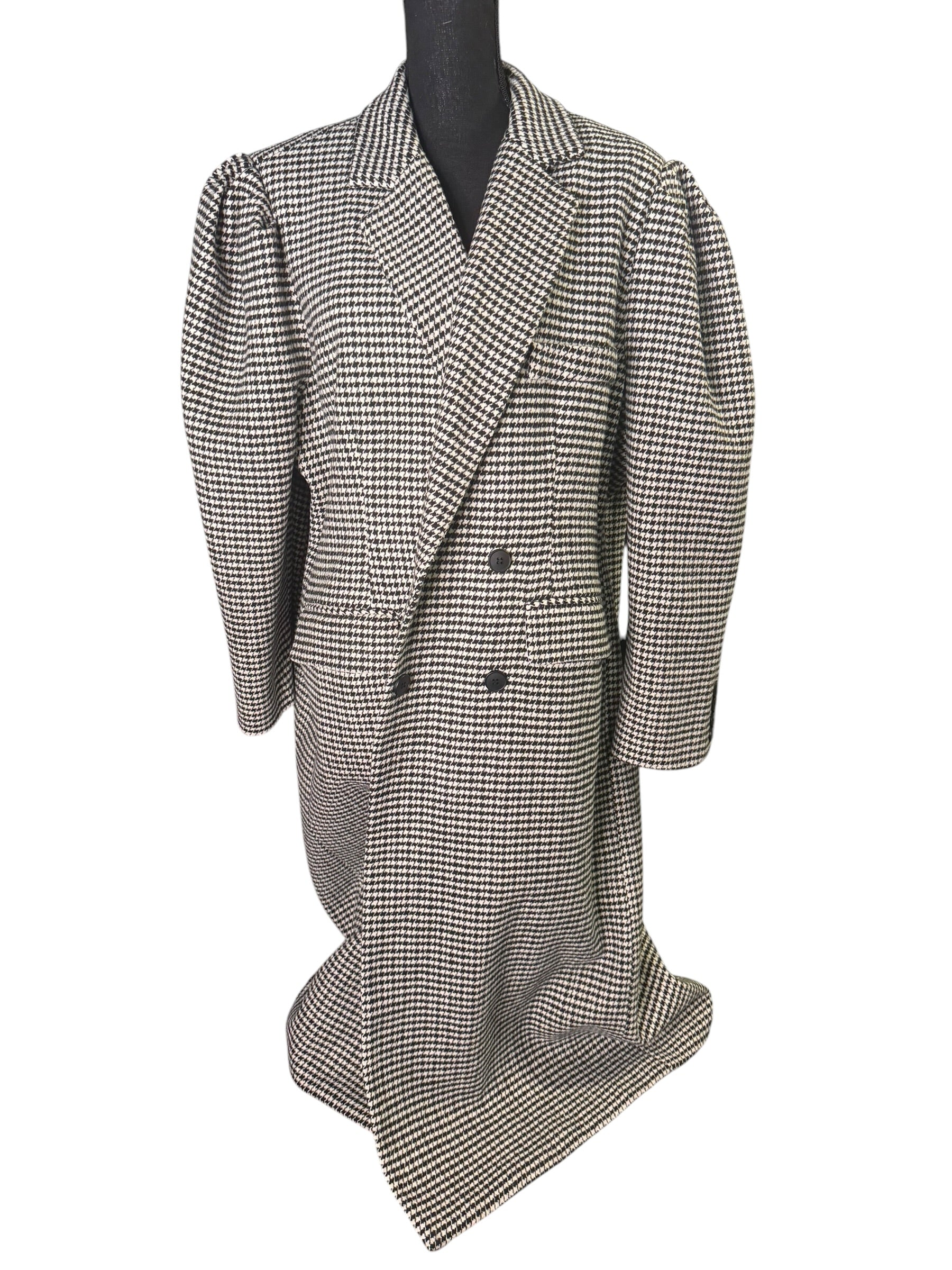 Tailored Houndstooth Trench (Small Print) - The Vault by Sacha