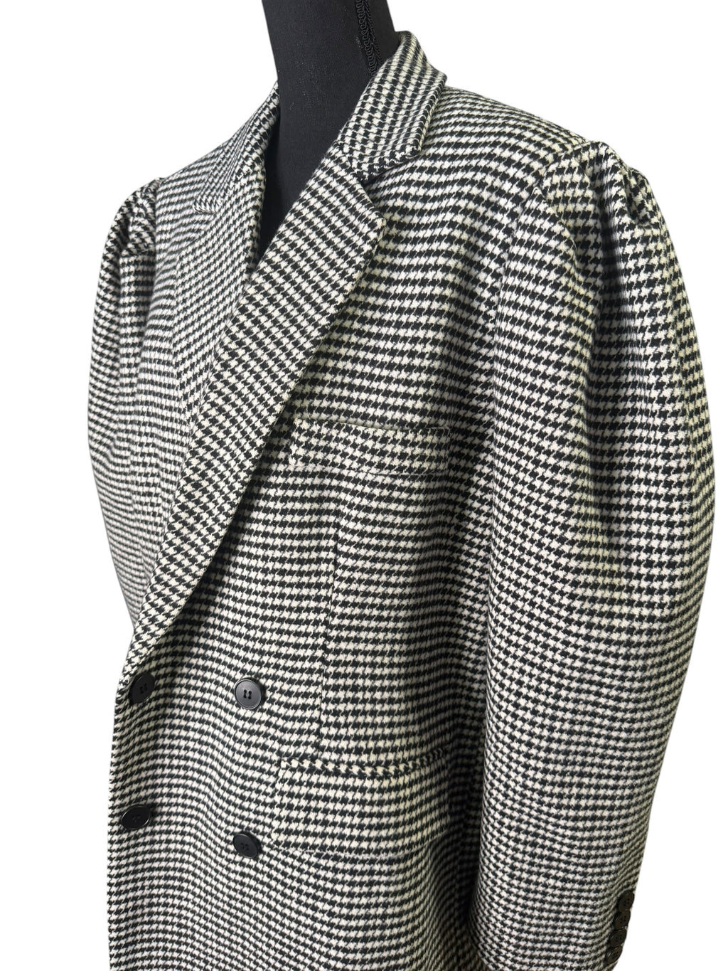 Tailored Houndstooth Trench (Small Print) - The Vault by Sacha