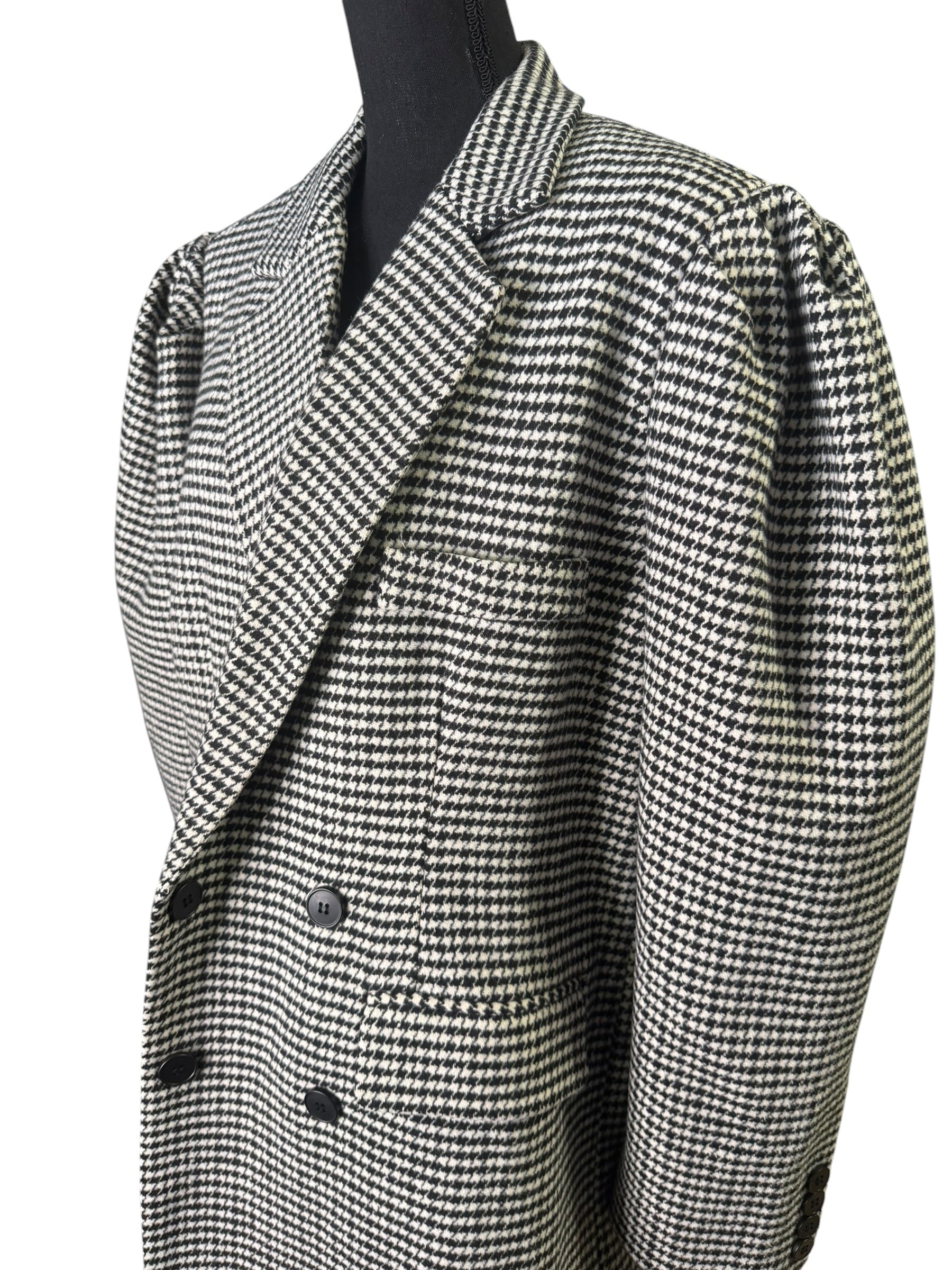 Tailored Houndstooth Trench (Small Print) - The Vault by Sacha