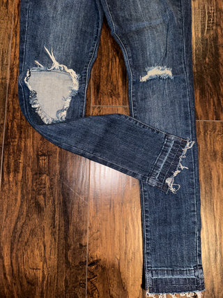 AP Blue High Waisted Stretch Skinny Jeans | Size 7 - The Vault by Sacha