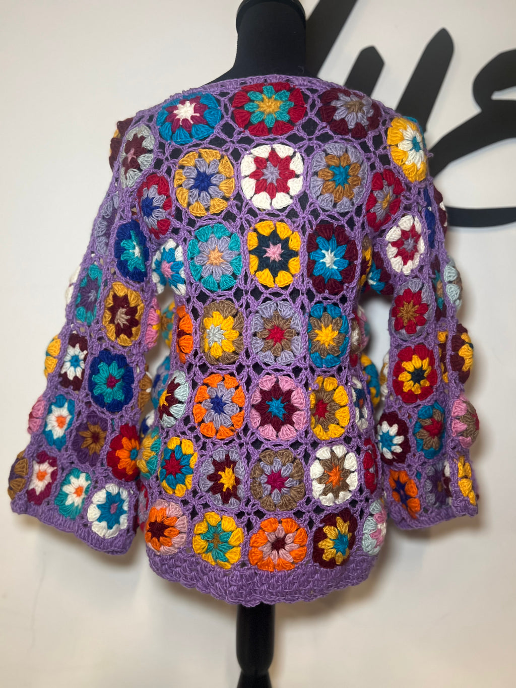 Purple Flower Patchwork Sweater | SIZ E S/M | FINAL SALE - The Vault by Sacha