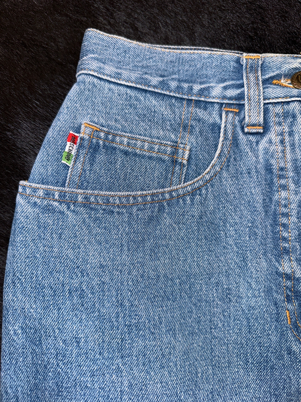 Moschino Denim Mini Skirt W26 - The Vault by Sacha