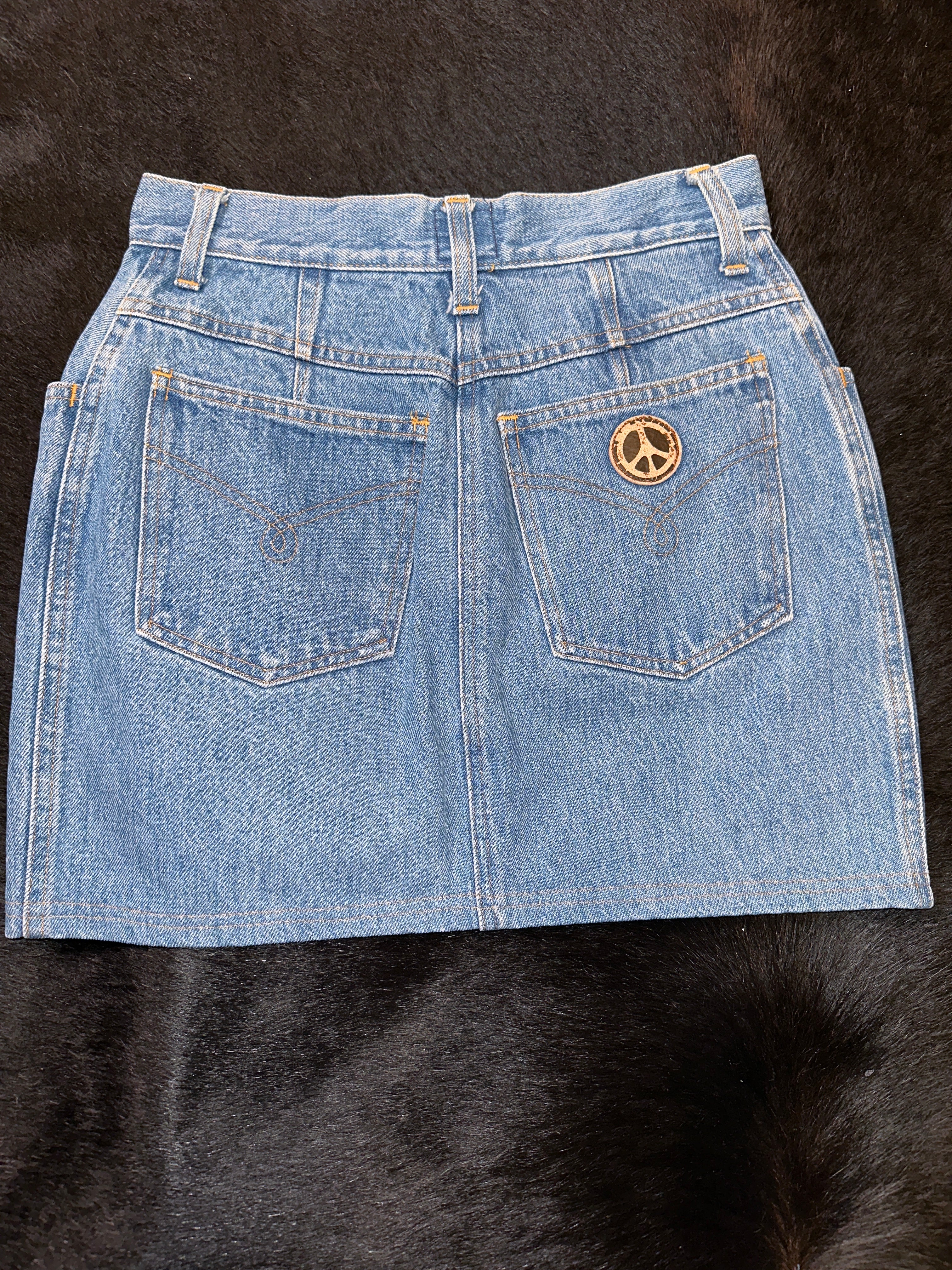 Moschino Denim Mini Skirt W26 - The Vault by Sacha