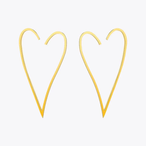 Golden Heart Earrings