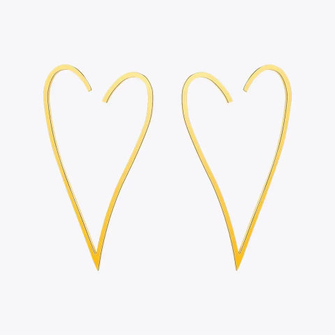 Golden Heart Earrings - The Vault by Sacha
