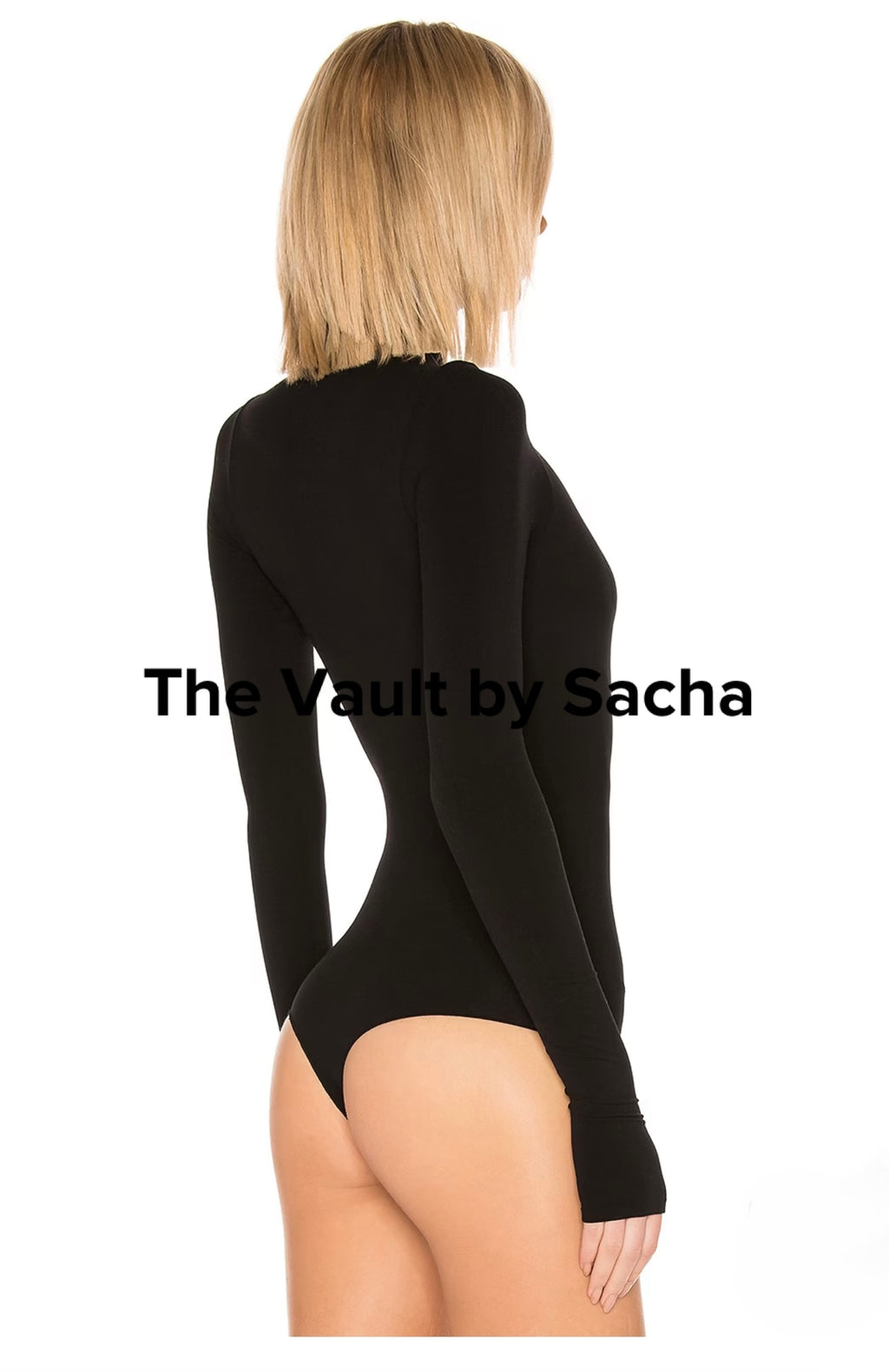 Premium turtleneck bodysuit with thumb holes - The Vault by Sacha