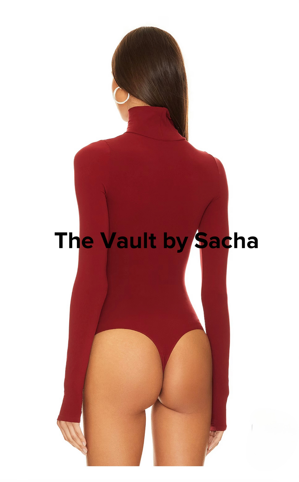 Premium turtleneck bodysuit with thumb holes - The Vault by Sacha
