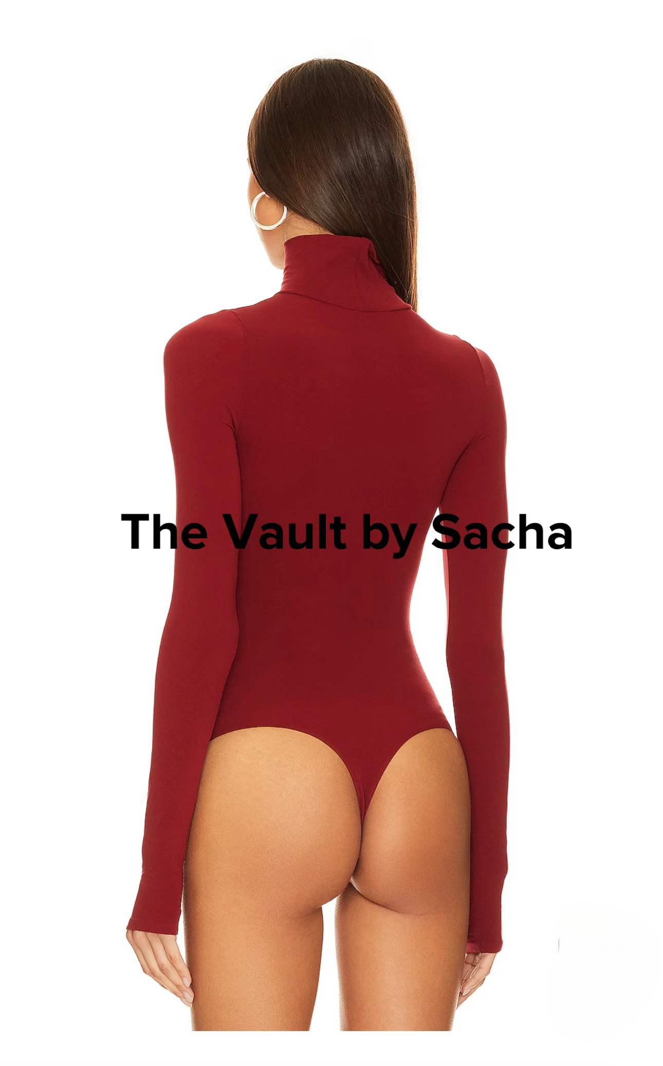 Premium turtleneck bodysuit with thumb holes - The Vault by Sacha