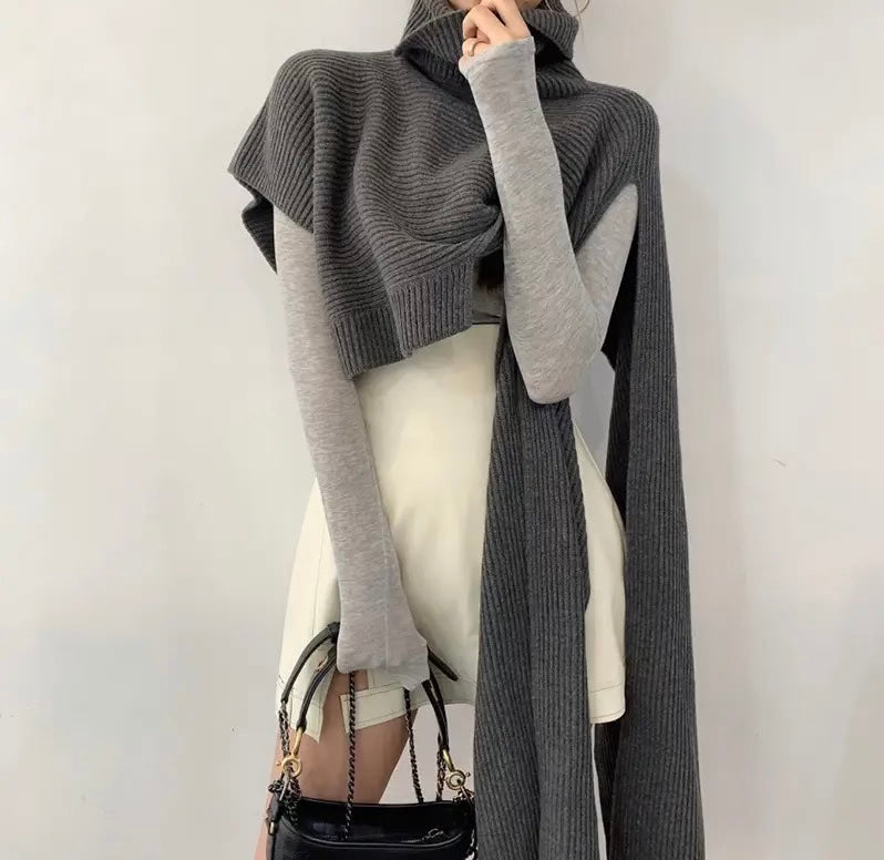 Knit Turtle Neck Vest | One Size | FINAL SALE - The Vault by Sacha