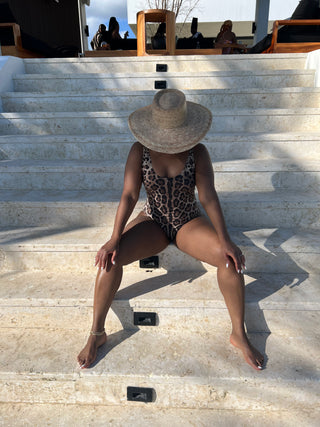 Palm Leaf Boater Hat - The Vault by Sacha