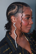 Wavy Crystal earrings - The Vault by Sacha