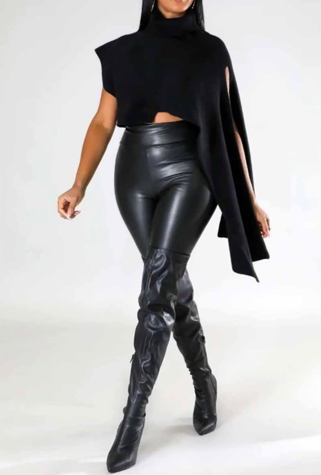 Knit Turtle Neck Vest | One Size | FINAL SALE - The Vault by Sacha