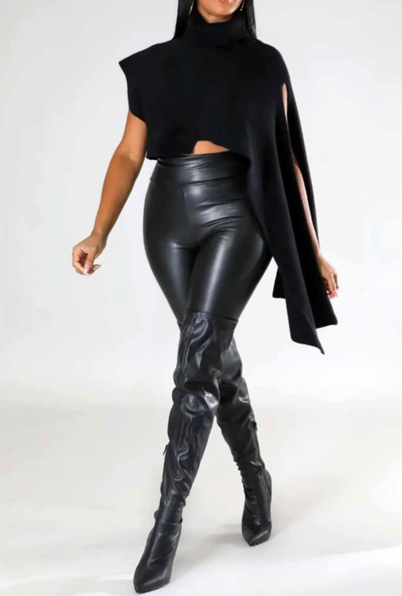 Knit Turtle Neck Vest | One Size | FINAL SALE - The Vault by Sacha