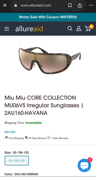 Mui Mui Sunglasses - The Vault by Sacha