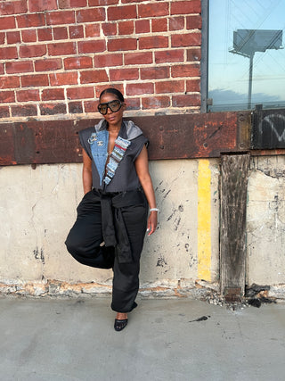 Custom Denim Vest Grey |