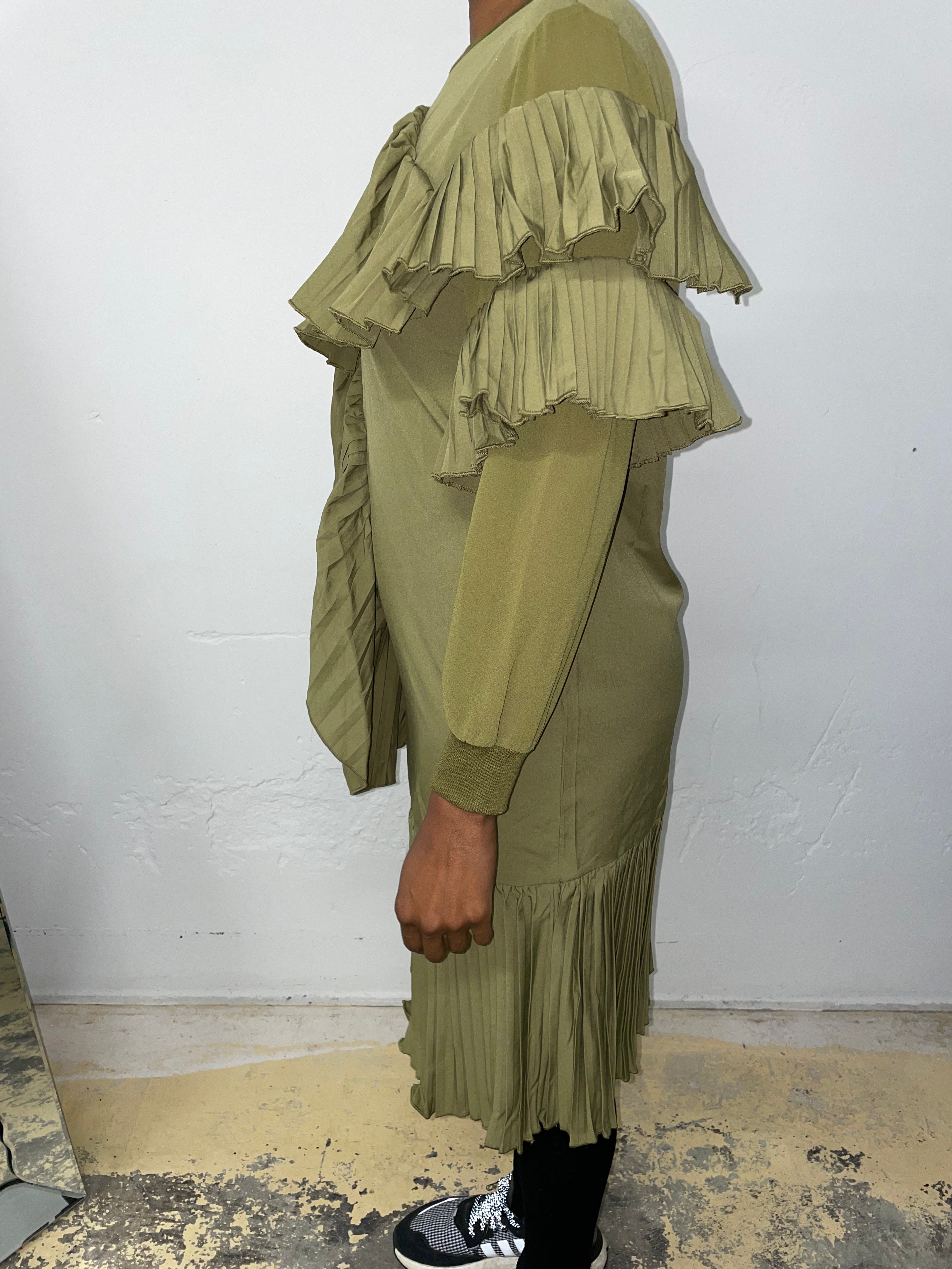 Sage Green Ruffle Dress | FINAL SALE - The Vault by Sacha