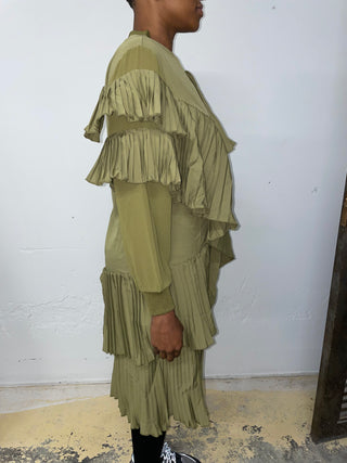 Sage Green Ruffle Dress | FINAL SALE - The Vault by Sacha