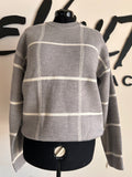 Grey Grid Sweater - The Vault by Sacha