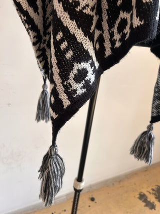 Aztec Poncho Sweater - The Vault by Sacha