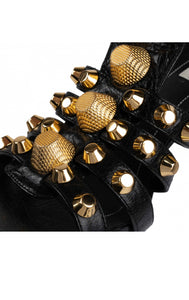 Balenciaga Gold Gladiator Sandals