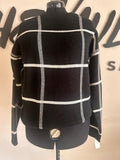 Black/White Grid Sweater - The Vault by Sacha