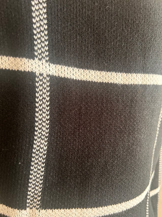 Black/White Grid Sweater - The Vault by Sacha