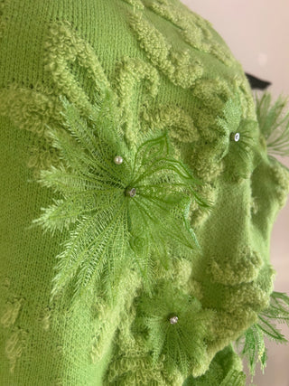Green Floral Sweater - The Vault by Sacha