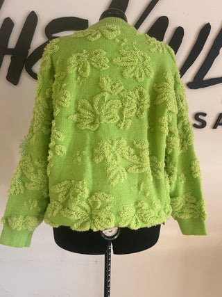 Green Floral Sweater - The Vault by Sacha