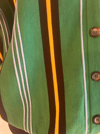 Green Striped Cardigan - The Vault by Sacha