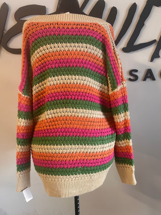 Sherbert Striped Cardigan - The Vault by Sacha