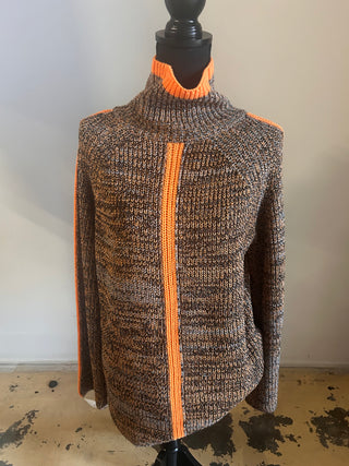 Grey/Orange Sweater - The Vault by Sacha