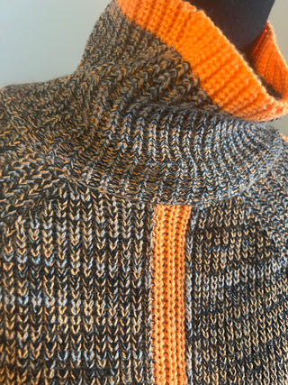 Grey/Orange Sweater - The Vault by Sacha