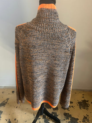 Grey/Orange Sweater - The Vault by Sacha