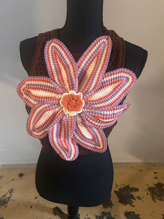 Crochet Flower Sweater - The Vault by Sacha
