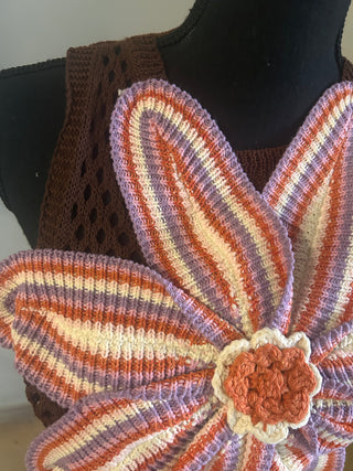 Crochet Flower Sweater - The Vault by Sacha