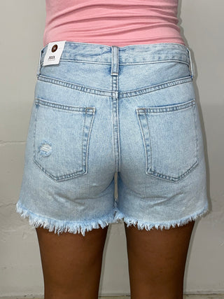 Light Wash Distressed Denim Shorts | FINAL SALE - The Vault by Sacha