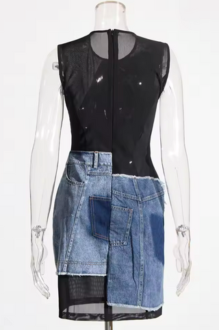 Shadowline Denim Dress - The Vault by Sacha